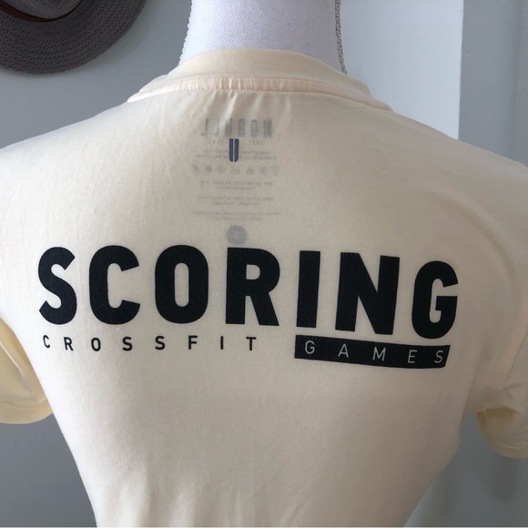 NO BULL Scoring CrossFit Game Event Tshirt Light Yellow Size Small - Picture 3 of 5
